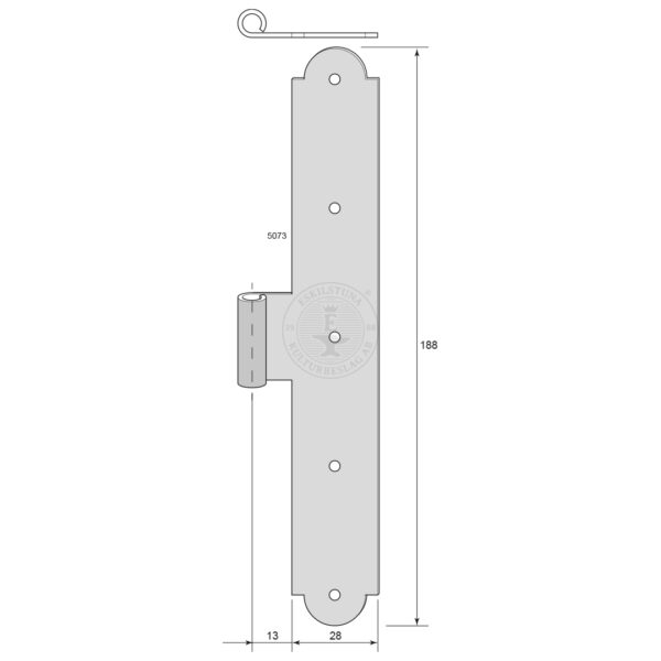 Intermediate hinge 5073 - Image 2