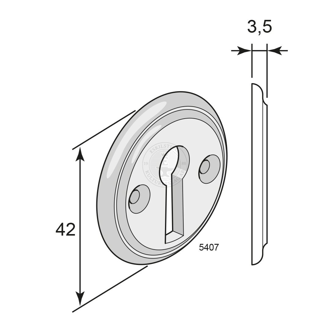 Escutcheon 5407 - Image 3
