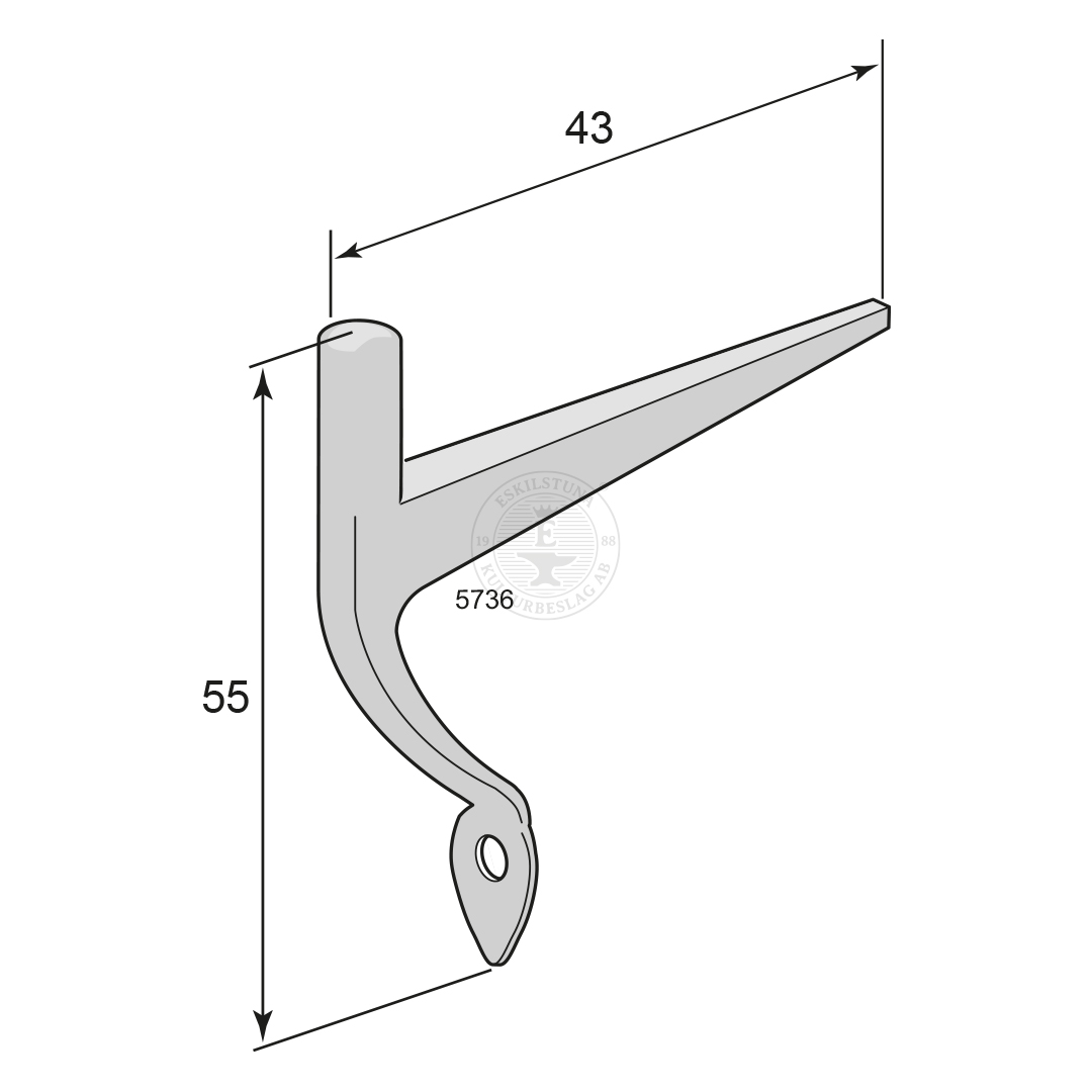 Stjärthake 5736 Handsmidd - Bild 2