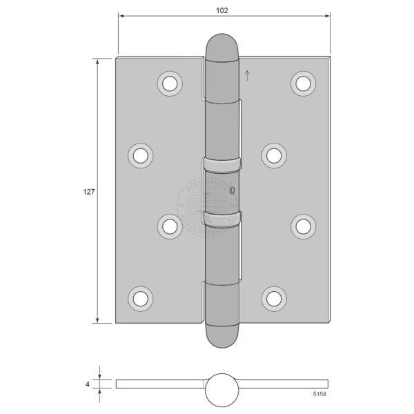 Edge hinge 5158 - Image 3