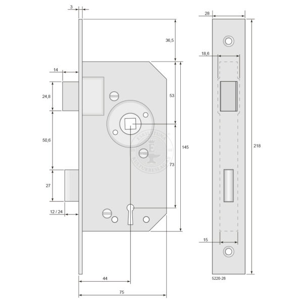 Mortise lock 5220 - Image 5