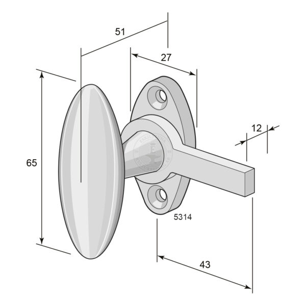 Window latch 5314 - Image 2