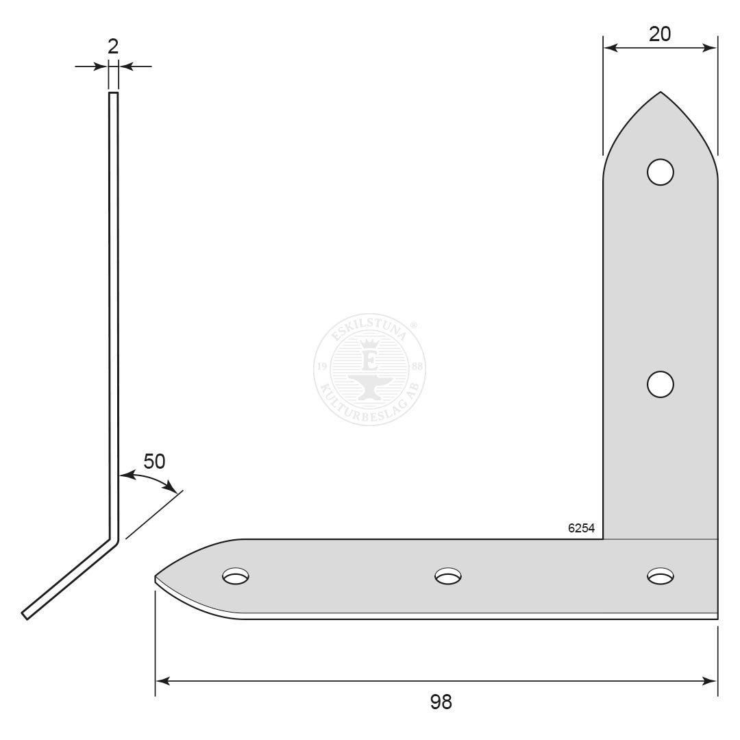 Hjørnejern 6254 - Bild 2